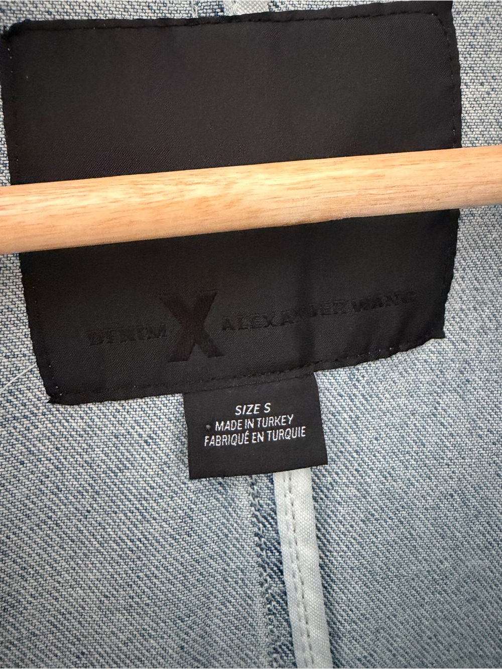 ALEXANDER WANG Distressed Blue Denim Trench Coat S - Picture 8 of 8